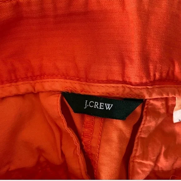 J. Crew Neon Orange Chino Shorts- Size 2 - Picture 4 of 6